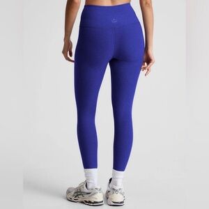 Beyond Yoga At Your Leisure Space Dye High Waist Midi Leggings In Vibrant Royal